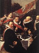 HALS, Frans Banquet of the Officers of the St George Civic Guard (detail) USA oil painting reproduction